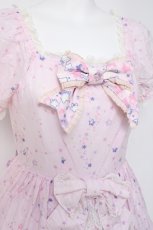 画像4: BABY, THE STARS SHINE BRIGHT / キラキラ星座とコンペイトウのお星様柄ワンピース  ピンク×オフホワイト Y-26-04-15-096-BA-OP-SZ-ZY (4)