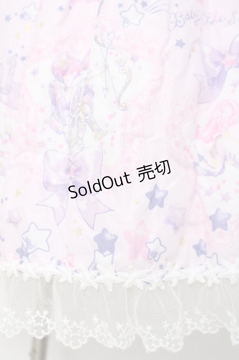 画像6: BABY, THE STARS SHINE BRIGHT / キラキラ星座とコンペイトウのお星様柄ワンピース  ピンク×オフホワイト Y-26-04-15-096-BA-OP-SZ-ZY (6)