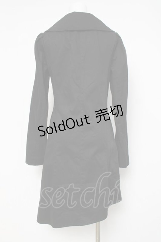 画像2: ZOESTYLES / アシメロングジャケット  ブラック Y-26-04-15-097-GO-JA-SZ-ZY (2)