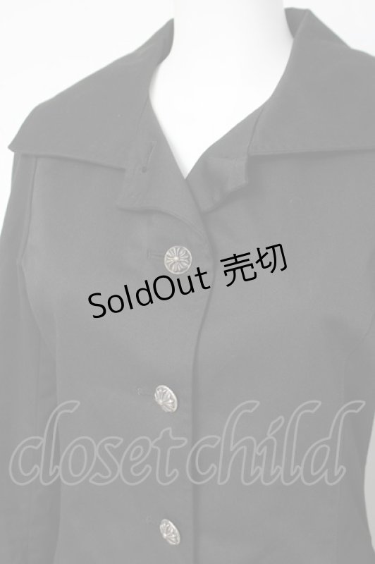 画像3: ZOESTYLES / アシメロングジャケット  ブラック Y-26-04-15-097-GO-JA-SZ-ZY (3)