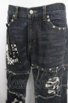 画像3: Deorart / ダメージ加工入りデニムパンツ S 黒 Y-26-04-15-102-PU-PA-SZ-ZY (3)