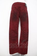 画像2: MURDER LICENSE / ヴィンテージ加工デニムパンツ 44 レッド Y-26-04-15-103-PU-PA-SZ-ZY (2)