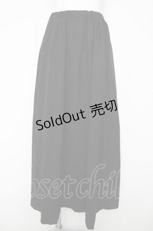 画像1: BPN / バッスルフリルロングスカート M 黒 Y-26-04-15-107-GO-SK-SZ-ZY (1)