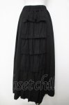画像2: BPN / バッスルフリルロングスカート M 黒 Y-26-04-15-107-GO-SK-SZ-ZY (2)