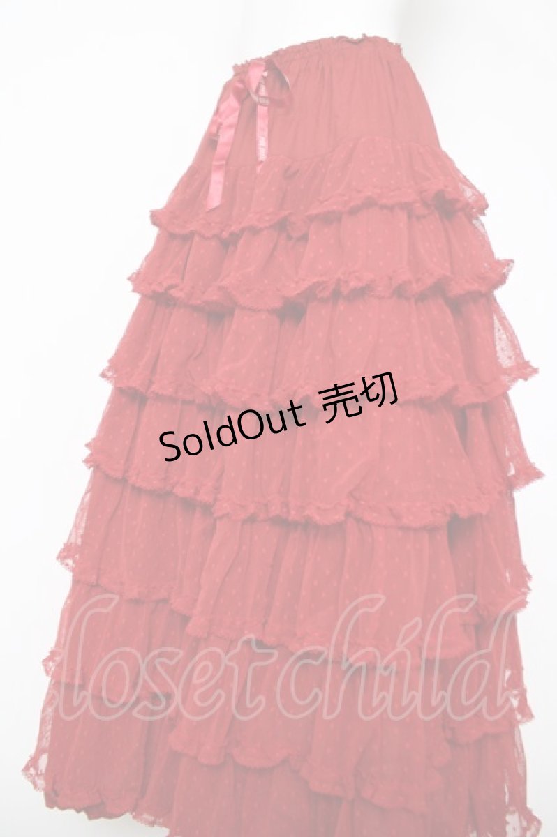 画像3: PINK HOUSE / ポルカドットチュールスカート F 赤 Y-26-04-15-111-LO-SK-SZ-ZY (3)