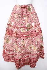 画像1: PINK HOUSE / St.パトリックパレードプリントスカート F レッド Y-26-04-15-112-LO-SK-SZ-ZY (1)