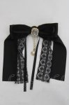 画像1: mille fille closet by LODISPOTTO / Twinkle jewelリボンバレッタ  黒 Y-26-04-15-017-LO-ZA-SZ-ZY (1)