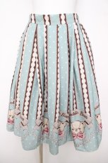画像1: axes femme kawaii / チョコベア柄スカート M ミント Y-26-04-15-116-AX-SK-SZ-ZY (1)