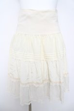 画像1: Franche Lippee / 素材切替スカート M 生成り Y-26-04-15-121-LO-SK-SZ-ZY (1)