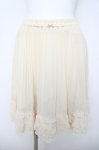 画像1: Franche Lippee / プチリボンスカート M 生成り Y-26-04-15-122-LO-SK-SZ-ZY (1)