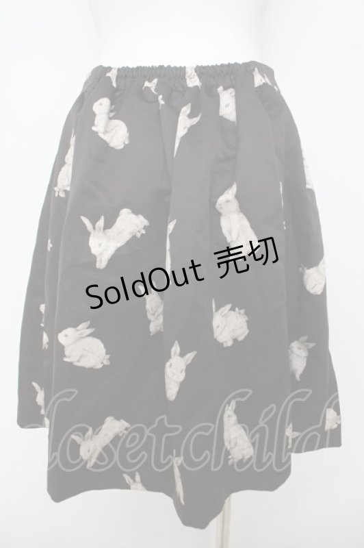 画像2: franche lippee black / うさぎシルエットスカート M 黒 Y-26-04-15-123-LO-SK-SZ-ZY (2)