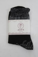画像1: axes femme / ソックス  黒 Y-26-04-15-021-AX-ZA-SZ-ZY (1)