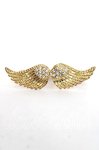 画像2: GOTHその他 / 羽モチーフWリング  ゴールド Y-26-04-15-002-EL-AC-SZ-ZY (2)