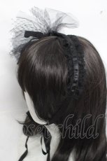 画像3: MARBLE / コサージュ付きヘッドドレス  黒 Y-26-04-15-029-GO-AC-SZ-ZY (3)