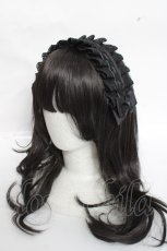画像1: m petit by misako / ヘッドドレス  黒 Y-26-04-15-031-LO-AC-SZ-ZY (1)