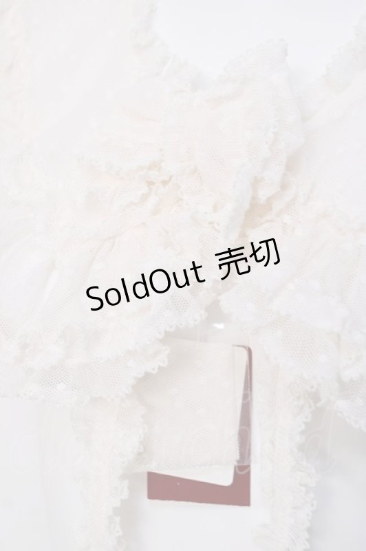 画像4: PINK HOUSE / ポルカドットチュールティペット F 生成り Y-26-04-15-035-LO-ZA-SZ-ZY (4)