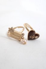 画像1: axes femme / スウィートチョコリングset  ゴールド Y-26-04-17-001-AX-AC-SZ-ZY (1)