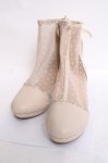 画像1: axes femme POETIQUE / ドットチュールブーツ L ベージュ Y-26-04-17-044-AX-SH-SZ-ZY (1)