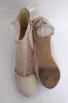 画像5: axes femme POETIQUE / ドットチュールブーツ L ベージュ Y-26-04-17-044-AX-SH-SZ-ZY (5)