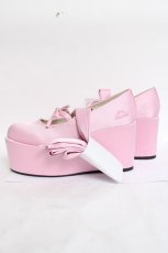 画像2: Fickle Bebe / FBサテンバレエシューズ L ピンク Y-26-04-17-049-0-SH-SZ-ZY (2)