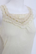 画像4: axes femme / BACKリボンタンクトップ  生成り Y-26-04-17-052-AX-TO-SZ-ZS (4)