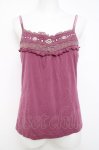 画像1: axes femme / パールストーン配色キャミソール  パープル Y-26-04-17-053-AX-TO-SZ-ZY (1)
