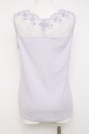 画像2: axes femme / 繊細レースタンク  サックス Y-26-04-17-057-AX-TO-SZ-ZY (2)