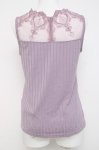 画像2: axes femme / 繊細レースタンク  ラベンダー Y-26-04-17-058-AX-TO-SZ-ZY (2)