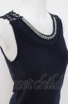画像3: axes femme / レースビジュータンクトップ  紺 Y-26-04-17-060-AX-TO-SZ-ZY (3)