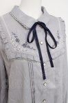 画像3: axes femme / 襟付刺繍ブラウス L グレー Y-26-04-17-063-AX-BL-SZ-ZY (3)