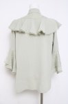 画像3: axes femme / タイ付姫袖風フリルブラウス F ミント Y-26-04-17-075-AX-BL-SZ-ZY (3)