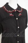 画像3: axes femme POETIQUE / ストロベリー刺繍ブラウス M 黒 Y-26-04-17-078-AX-BL-SZ-ZY (3)