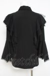 画像3: axes femme / ドットチュールリボン姫袖ブラウス F 黒 Y-26-04-17-080-AX-BL-SZ-ZY (3)