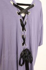 画像3: axes femme POETIQUE / レースアップビックTシャツ M ラベンダー Y-26-04-17-081-AX-TO-SZ-ZY (3)