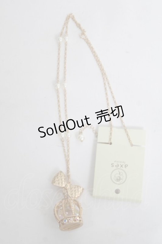 画像4: axes femme / ロイヤルクラウンネックレス  ゴールド Y-26-04-17-008-AX-AC-SZ-ZY (4)