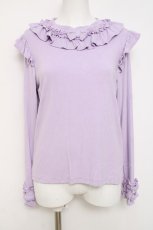 画像1: axes femme kawaii / フリルリボンカットプル M ラベンダー Y-26-04-17-082-AX-TO-SZ-ZY (1)