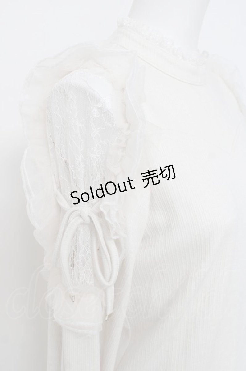 画像3: couture BY ROJITA / ショルダーレースニット F 白 Y-26-04-17-084-LO-TO-SZ-ZT560 (3)