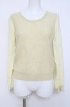 画像1: axes femme / 袖切り替えニット M イエロー Y-26-04-17-085-AX-TO-SZ-ZY (1)