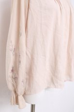 画像3: axes femme / 花刺繍×チュールブラウスプルオーバー M 生成り Y-26-04-17-087-AX-BL-SZ-ZI (3)