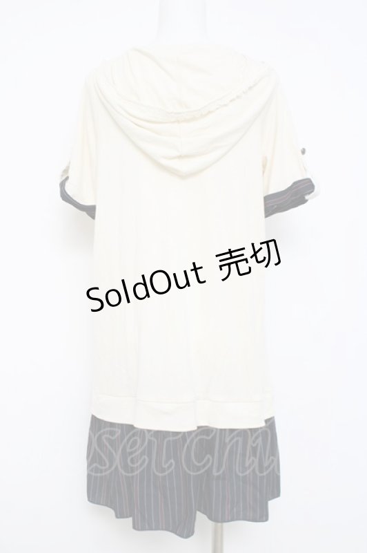 画像2: axes femme / フード付チュニックワンピース M 生成り Y-26-04-17-095-AX-OP-SZ-ZY (2)