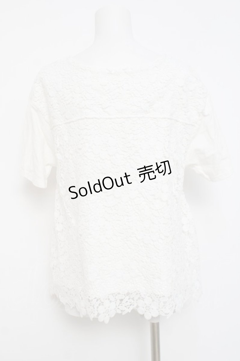 画像2: axes femme / ボタニカルガーデンTシャツ M シロ Y-26-04-17-096-AX-TO-SZ-ZY (2)