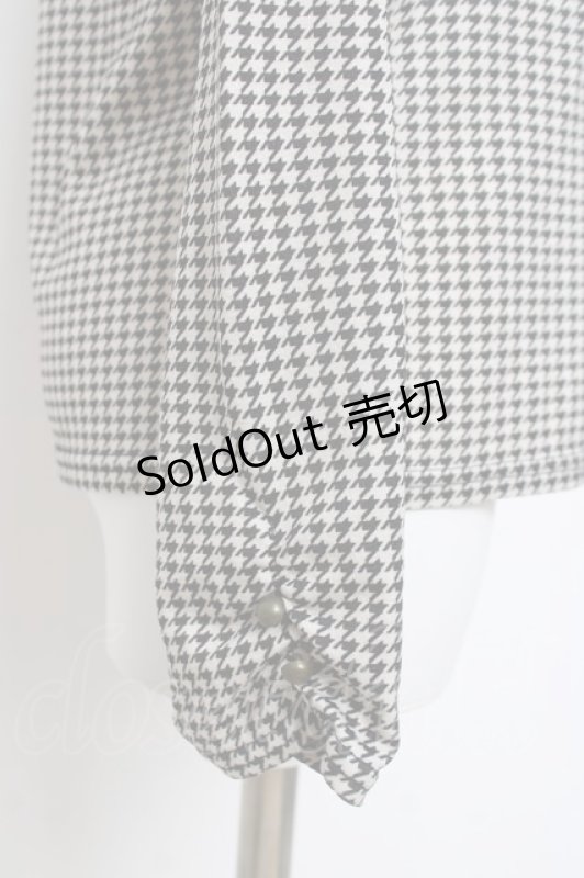 画像3: axes femme / 千鳥柄スタンドカラープルオーバー M 黒 Y-26-04-17-099-AX-TO-SZ-ZY (3)