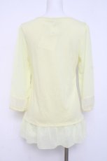 画像2: axes femme / シフォンスリーブチュニック M イエロー Y-26-04-17-100-AX-TO-SZ-ZY (2)