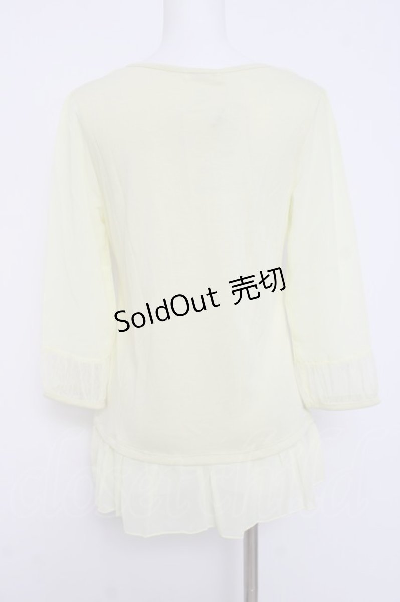画像2: axes femme / シフォンスリーブチュニック M イエロー Y-26-04-17-102-AX-TO-SZ-ZY (2)