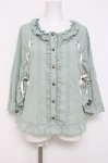 画像1: axes femme / ポンチョ風トップス M ミント Y-26-04-17-104-AX-TO-SZ-ZY (1)