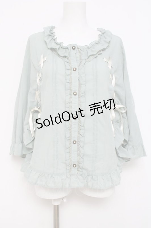 画像1: axes femme / ポンチョ風トップス M ミント Y-26-04-17-104-AX-TO-SZ-ZY (1)