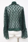 画像3: axes femme / ドロストリボン総レースボレロ F Dグリーン Y-26-04-17-109-AX-TO-SZ-ZY (3)