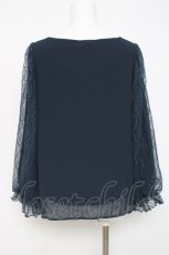 画像2: axes femme / 袖レースプルオーバー M 紺 Y-26-04-17-110-AX-TO-SZ-ZY (2)