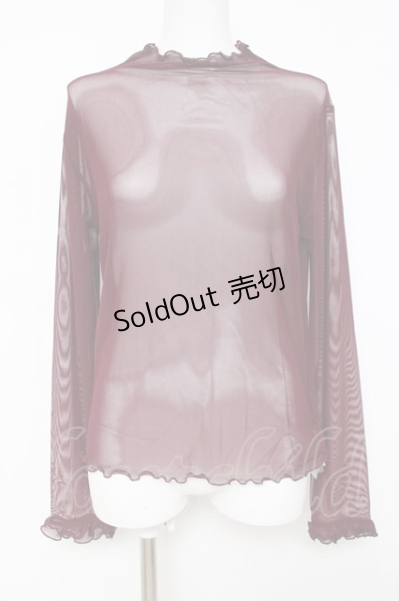 画像1: axes femme POETIQUE / シースループルオーバー M ワイン Y-26-04-17-112-AX-TO-SZ-ZY (1)