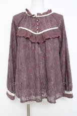 画像1: axes femme / 花柄総レースブラウス M ピンク Y-26-04-17-115-AX-TO-SZ-ZS (1)